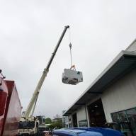 Anlieferung der innovativen CNC-Maschine der Firma Kunzmann Typ BA 1100 